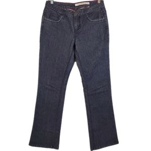 DKNY Gray Bootcut Jeans Pants Size 8 Womens Rivet Embellishments Stretch